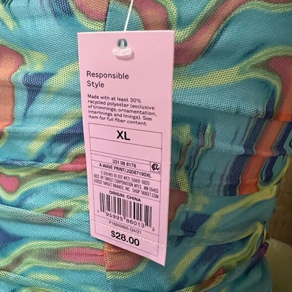 NWT Psychedelic Bodycon Dress - Picture 4 of 5